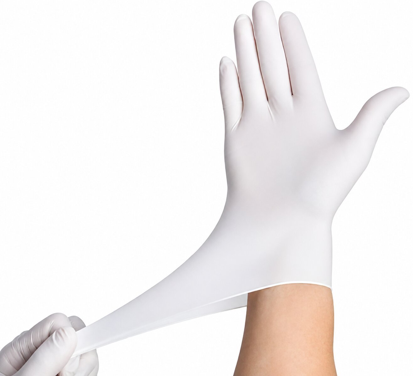 White Plastic Glove