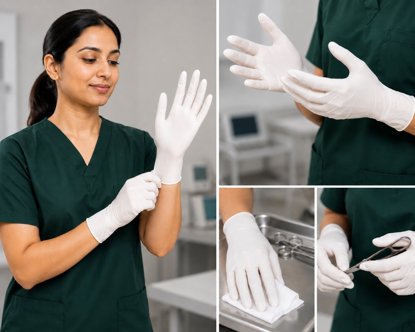 White Plastic Glove